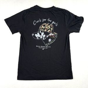 Back Down South Duck Hunting Graphic Tee “Curls for the Girls” Retriever Medium